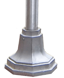 aluminum pole with octagonal base