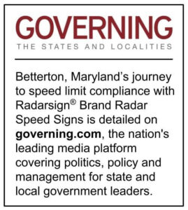 Betterton, Maryland's journey to speed limit compliance with Radarsign