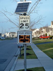 neighborhood driver feedback radar speed sign