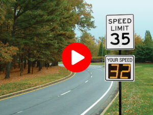 Radarsign traffic calming video