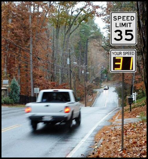Radarsign™ is being used to slow speeding drivers and make road safer